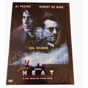 Heat DVD Movie Al Pacino Robert De Niro Val Kilmer Michael Mann Crime Thriller